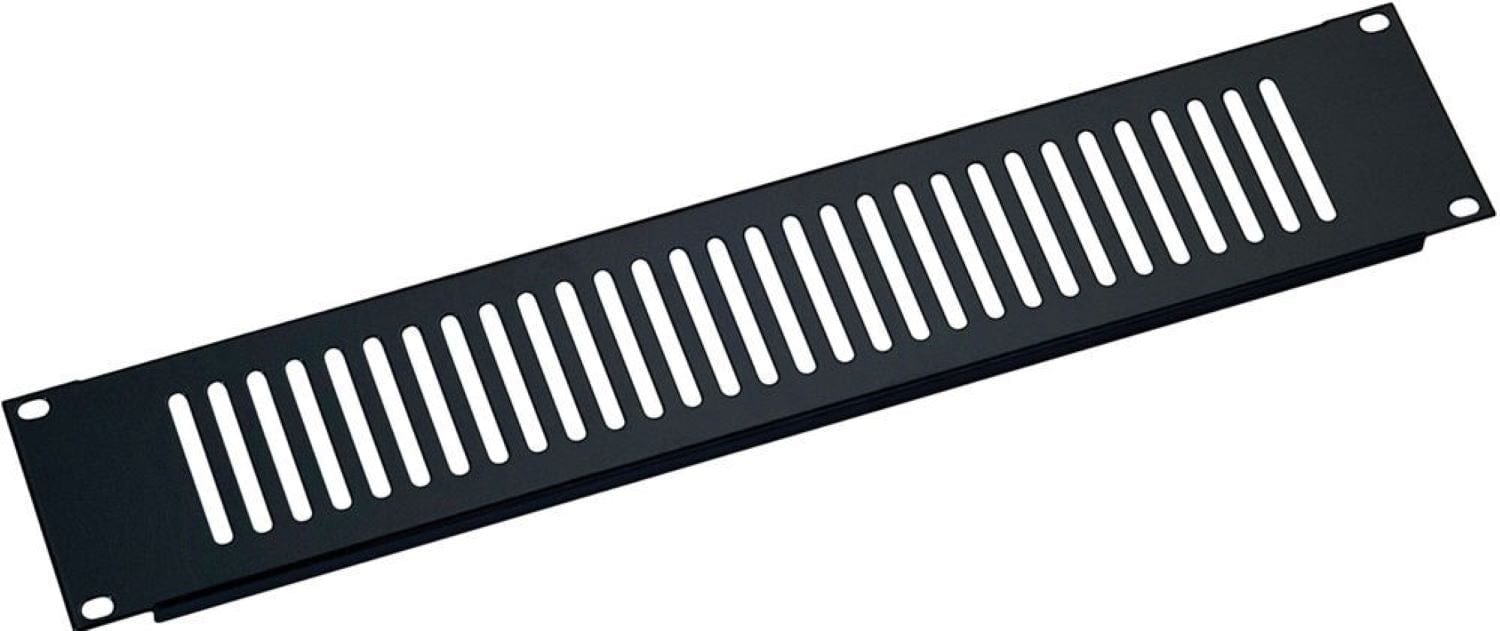K&M 28452.000.55 Black 2-Space Ventilation Panel - Keep Your Space Cool and Breezy!