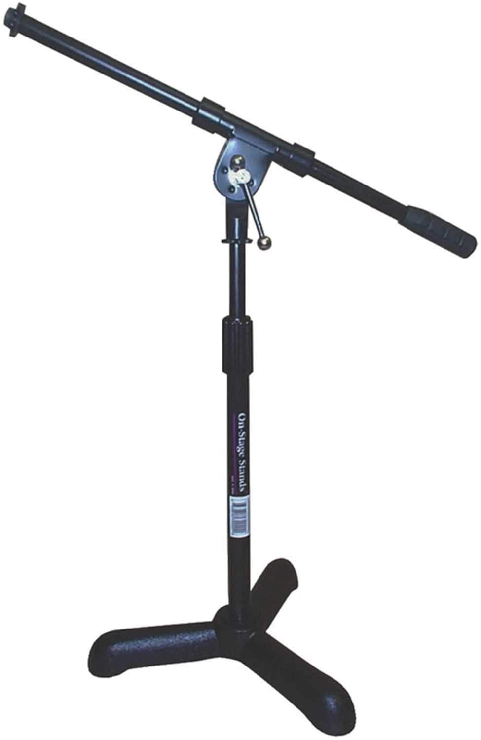 On Stage MS7311B Heavy-Duty Kick Drum or Amp Stand with Boom - Your Stage Setup Essential!