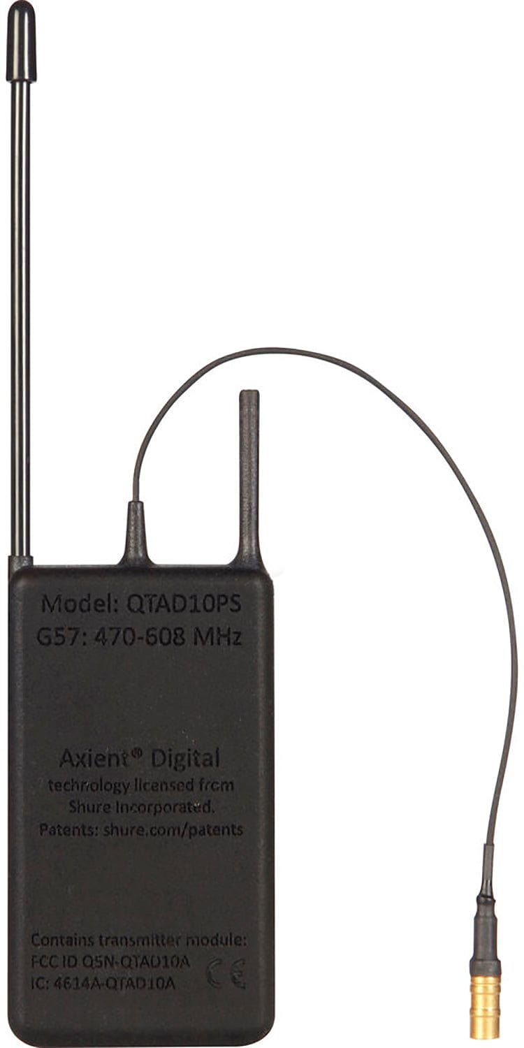 Shure QTAD10PS=-G56 AD10PS Compact PlayerMic Short Transmitter