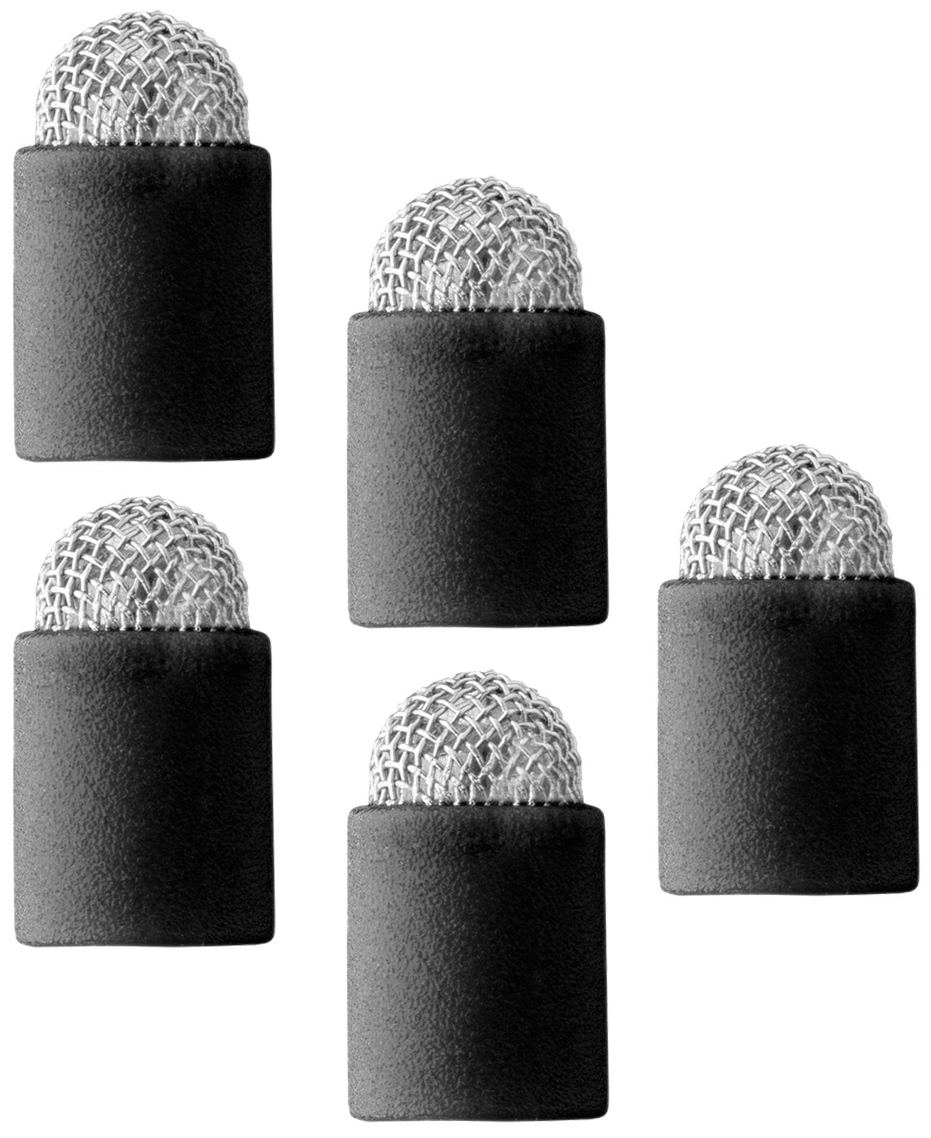 AKG 6500H00500 / WM82 (5 Pack) - Stellar Wiremesh Caps for MicroLite Microphones in Sleek Black