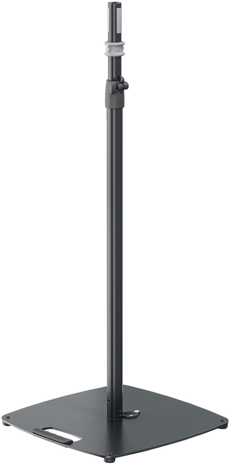 K&M 26733.000.55 Black Speaker Stand - Flat Base, Easy Lock, 44.65 x 72.24