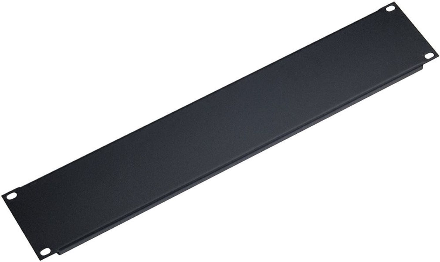 K&M 49421.000.55 Sleek Aluminum Panel - 1 Space - Black for Your Equipment Rack