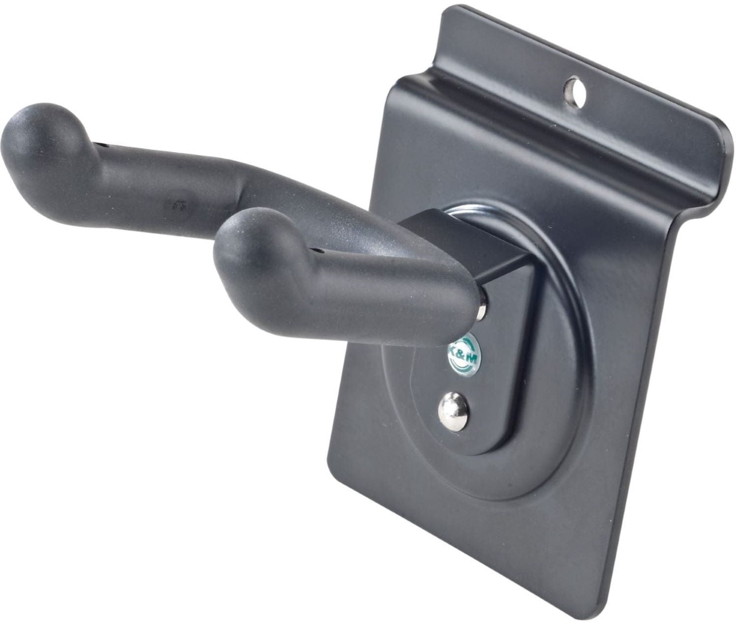 K&M Ukulele Slatwall Mount Holder - Sleek Black Design