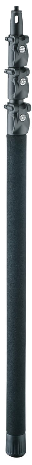 K&M 23782.500.55 Carbon Microphone Fishing Pole - Expandable from 34.64 to 109.84 Inches - Sleek Black