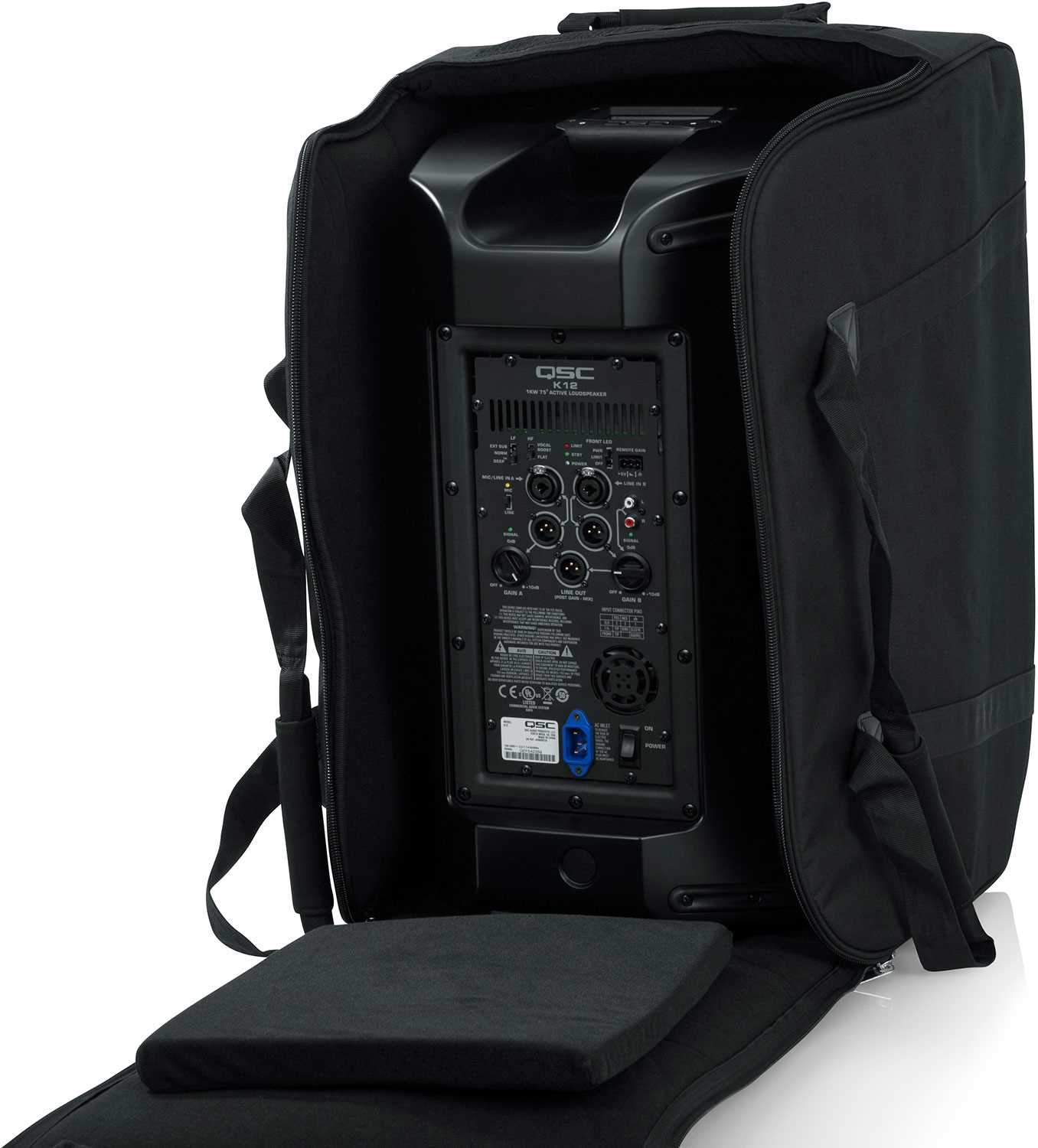 Gator's Ultra-Protective 12-Inch Speaker Rolling Bag - GPA-712SM
