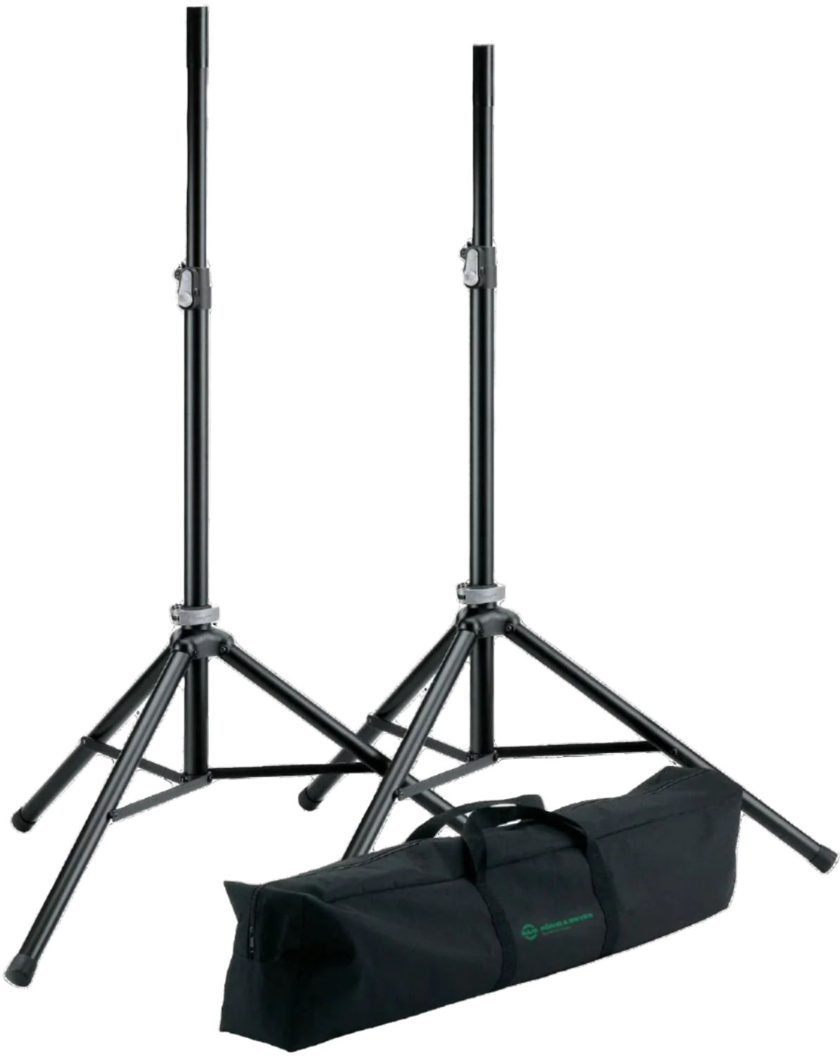 K&M 21449 Dual Speaker Stand Package with Convenient Bag - Your Ideal Speaker Setup Solution