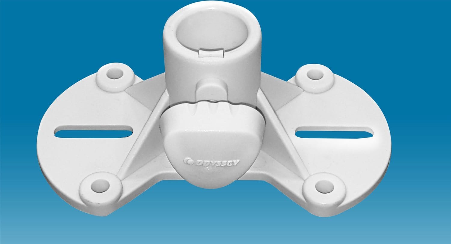 Odyssey White Speaker Stand Adapter - Effortlessly Mount Your Audio and Lighting