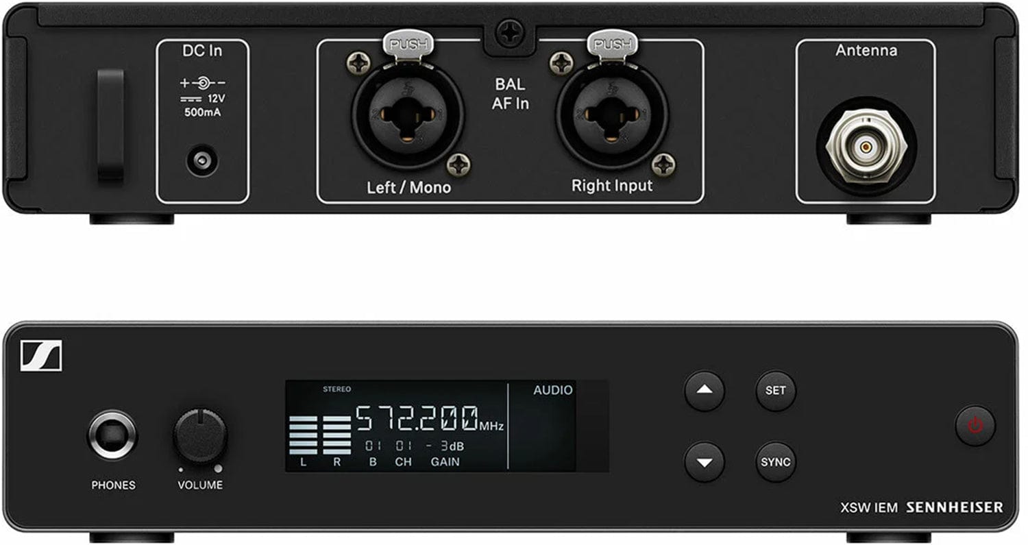 Sennheiser XSW IEM SR Half-Rack Stereo UHF Transmitter - Your Reliable Wireless Companion for Live Performances
