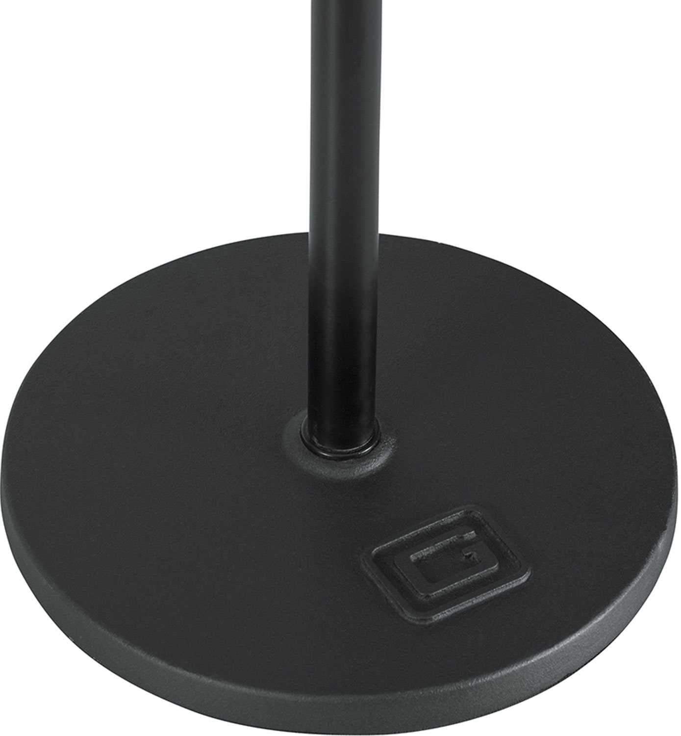 Gator GFWMIC1001 Round 10-Inch Base Microphone Stand with Deluxe Clutch - The Ultimate Studio Essential