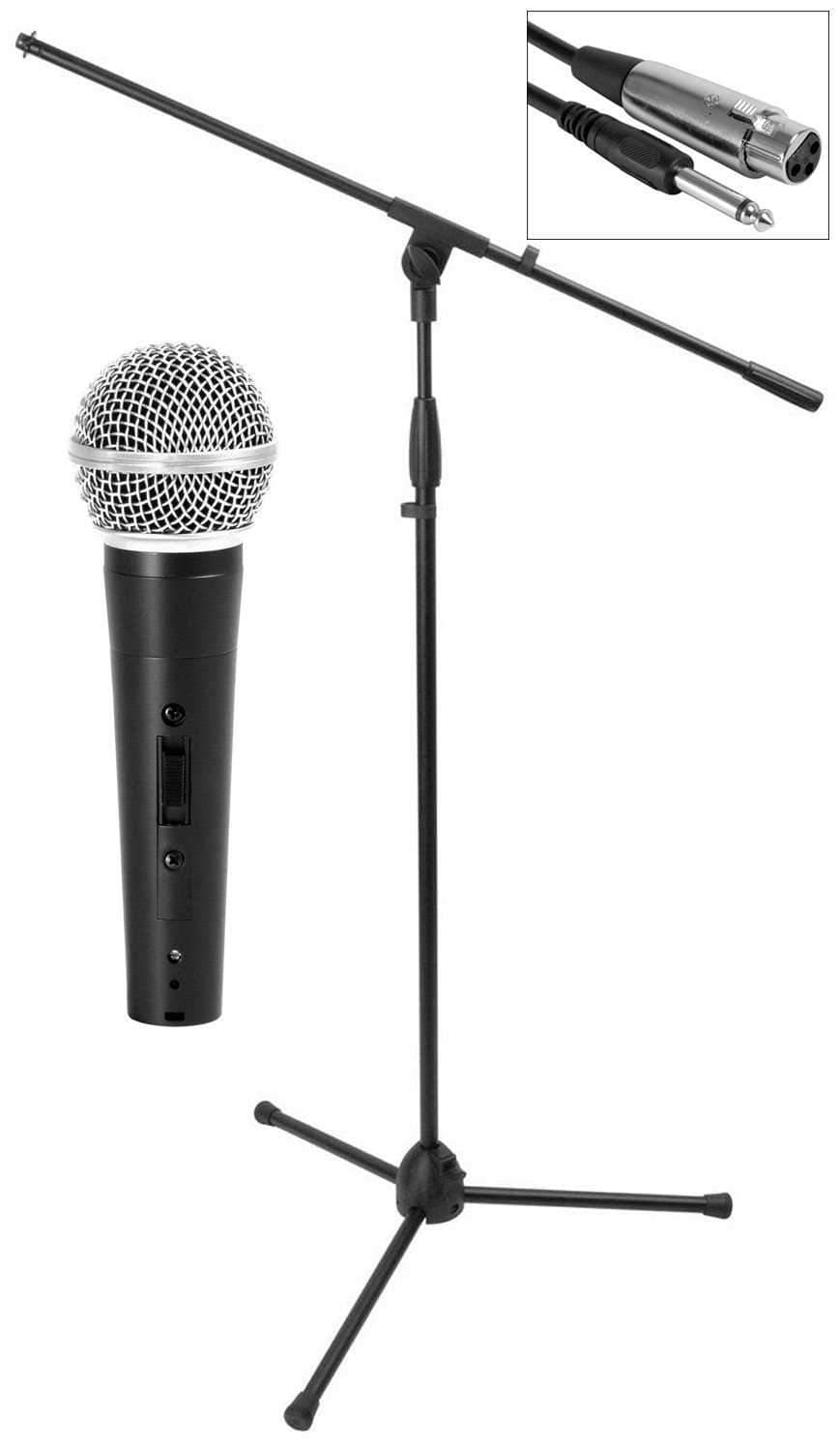 On-Stage MS7500 Mic Stand Pak with Handheld Mic - Your Gateway to Rocking the Stage