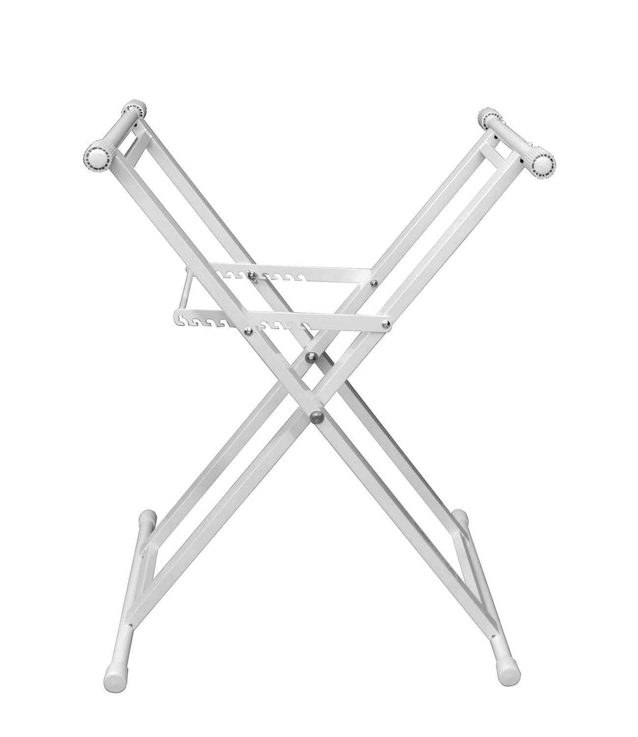Odyssey Double Braced Luxe White X Stand - Your Ultimate DJ Gear Support