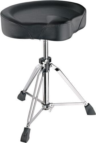 K&M 14038.000.02 Spindle Lift Drum Throne - Black Leatherette