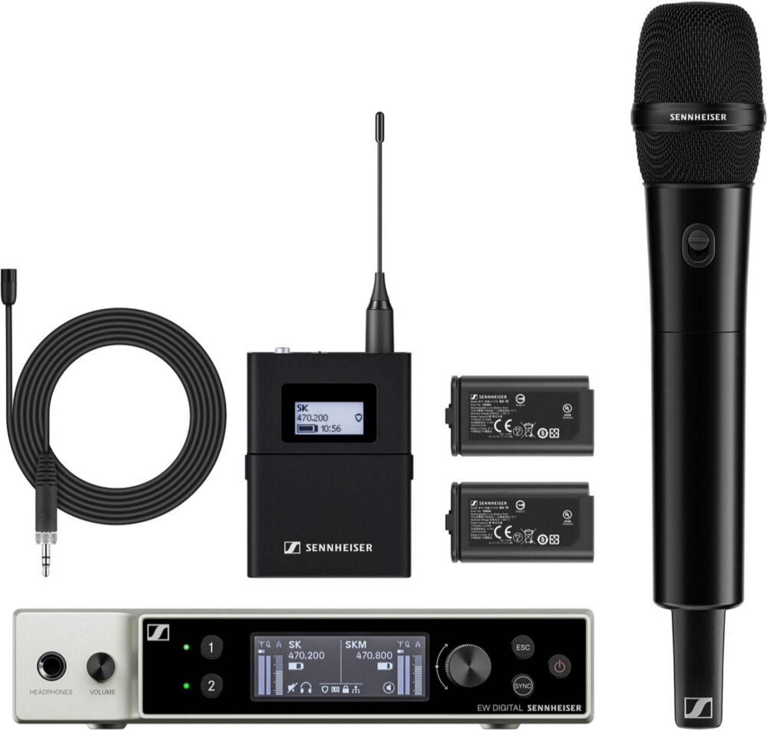 Sennheiser EW-DX MKE 2 Digital Wireless Lavalier/Handheld Set - Unleash Your Audio Potential