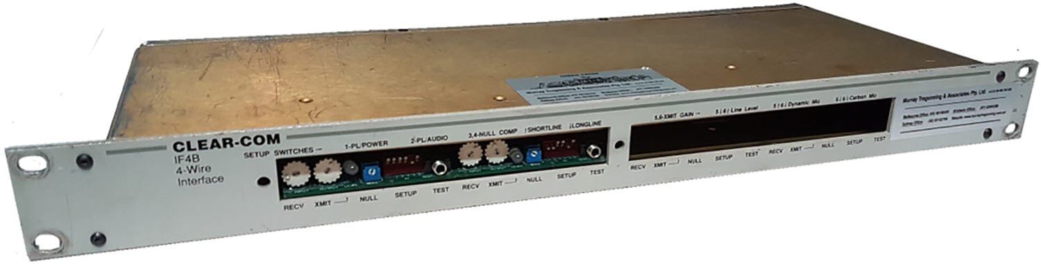 Clear-Com IF4BD 4-Wire Intercom Interface - 2x Module Version: Your Key to Seamless Communication Connectivity