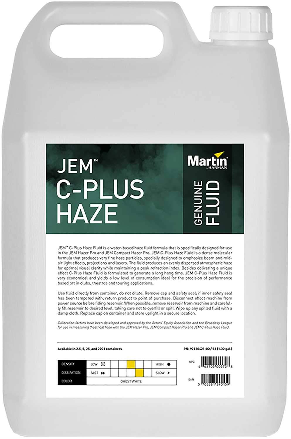 Martin JEM C-Plus Premium Haze Fluid - 5L