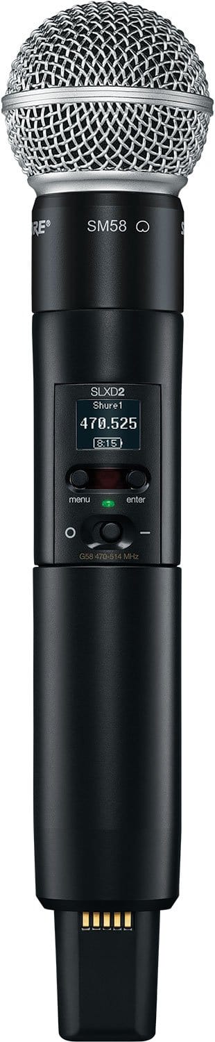 Shure SLXD24D/SM58 H55 Dual Wireless System with SM58 Microphone Capsule - The Ultimate Wireless Solution for Exceptional Performances
