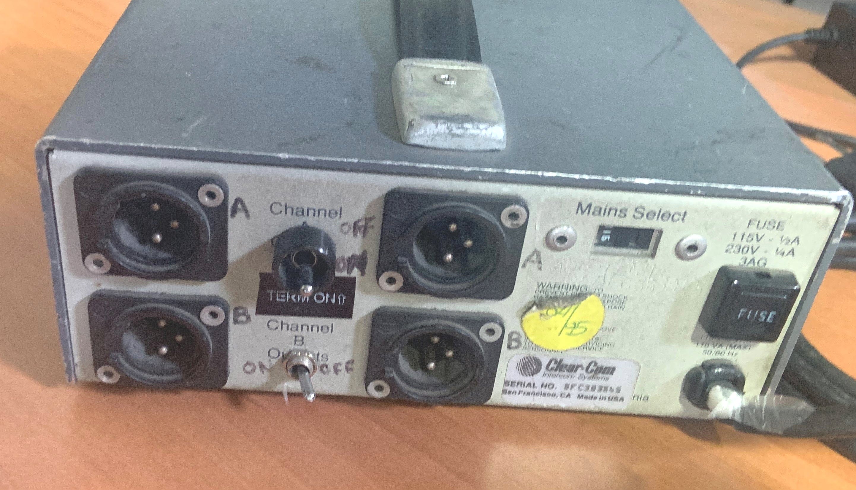 Clear-Com PS-20 2-Channel Intercom System Powerhouse PSU