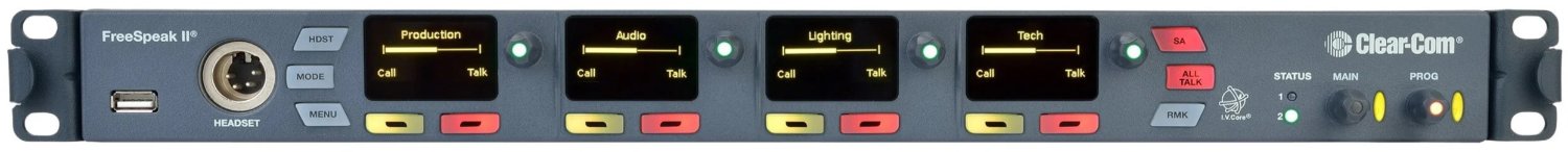 Clear-Com FSII-BASE-II-5 FreeSpeak II ：5，1RU，4/2