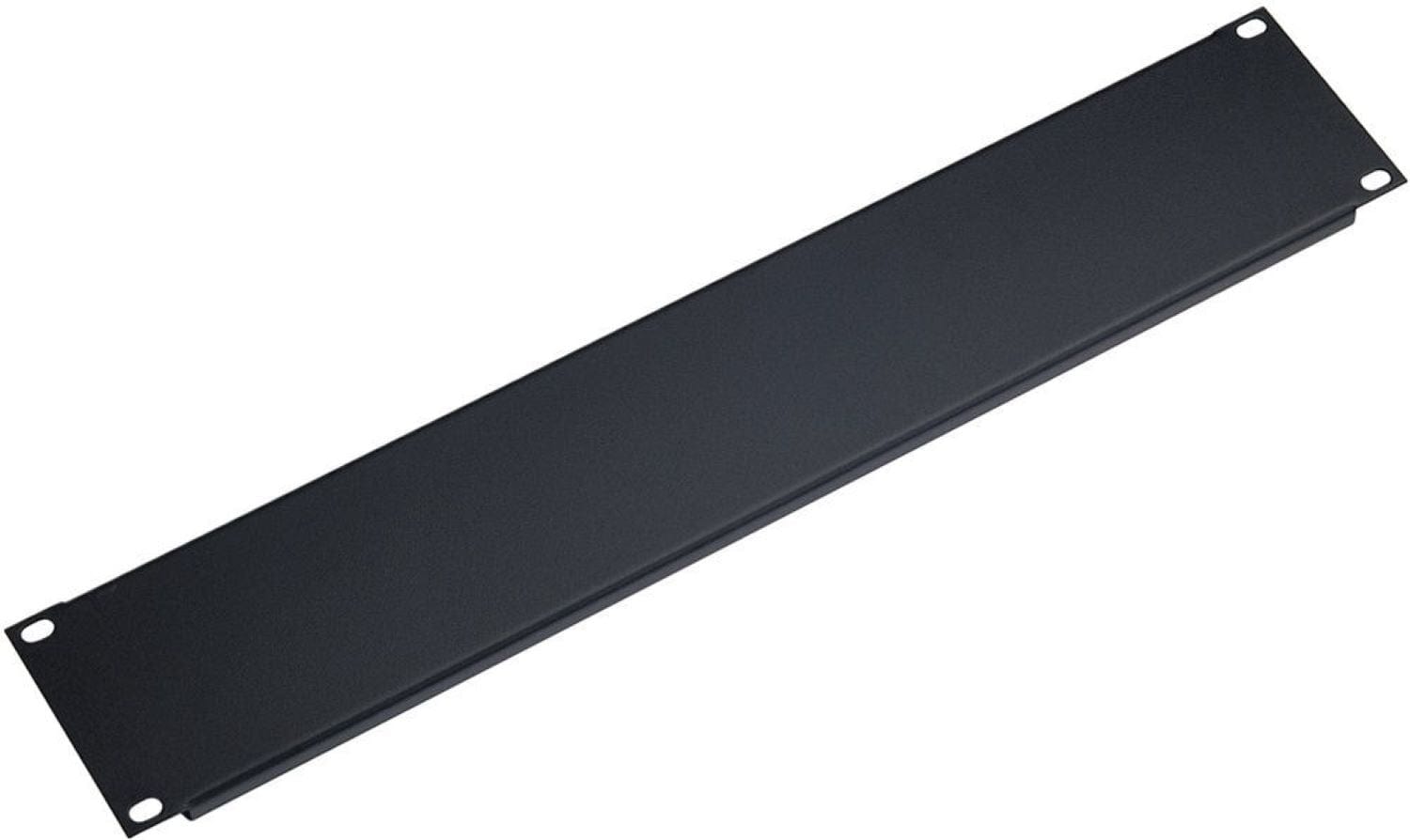 K&M 49424.000.55 Black Aluminum 4-Space Panel for 19' Equipment Rack
