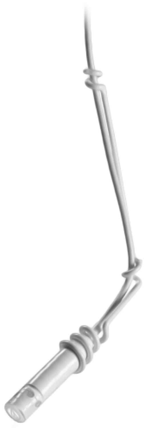 Audio Technica PRO45W White Cardioid Condenser Hanging Microphone for Superior Sound