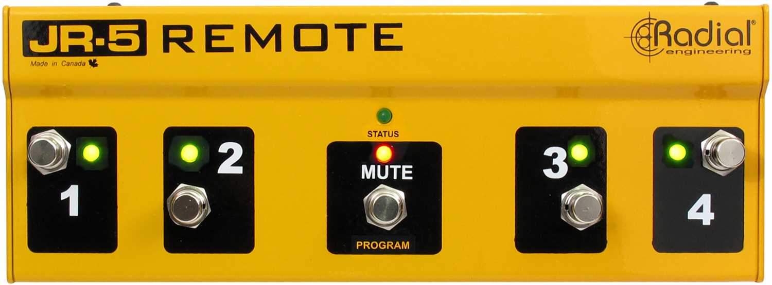 Radial JR5 Remote Footswitch Controller - Your Gateway to Effortless Guitar Control for JX44