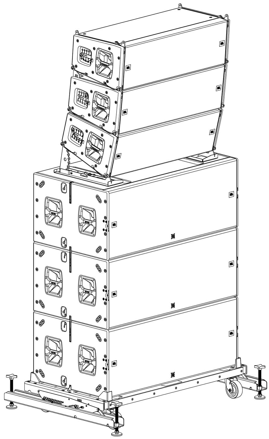 JBL VTX-A12-VT-GND Ground Stack Accessory: Enhance Your Sound Setup with Ease