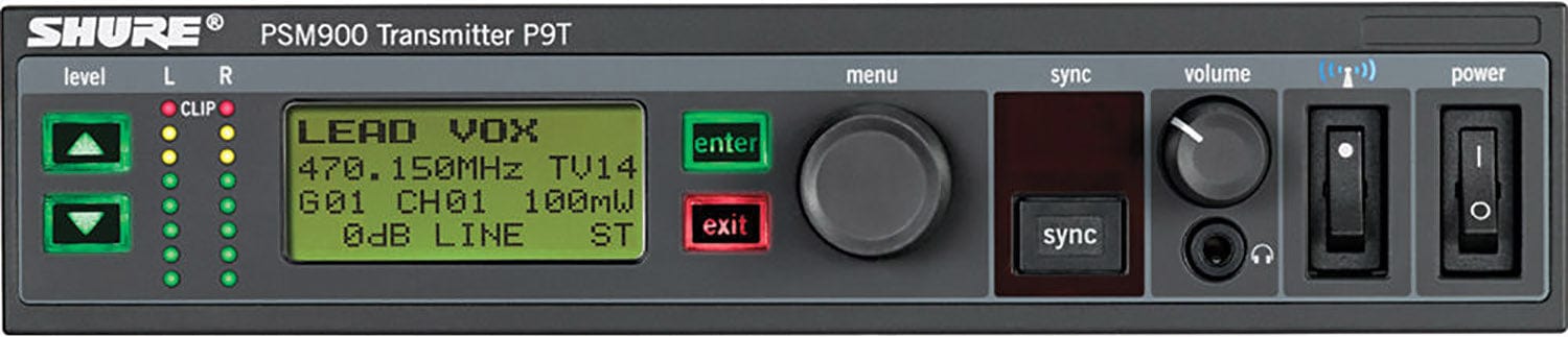 Shure P9T - H21 Band Wireless Transmitter for PSM900 Personal Monitor System - The Ultimate Choice for Professional Monitoring