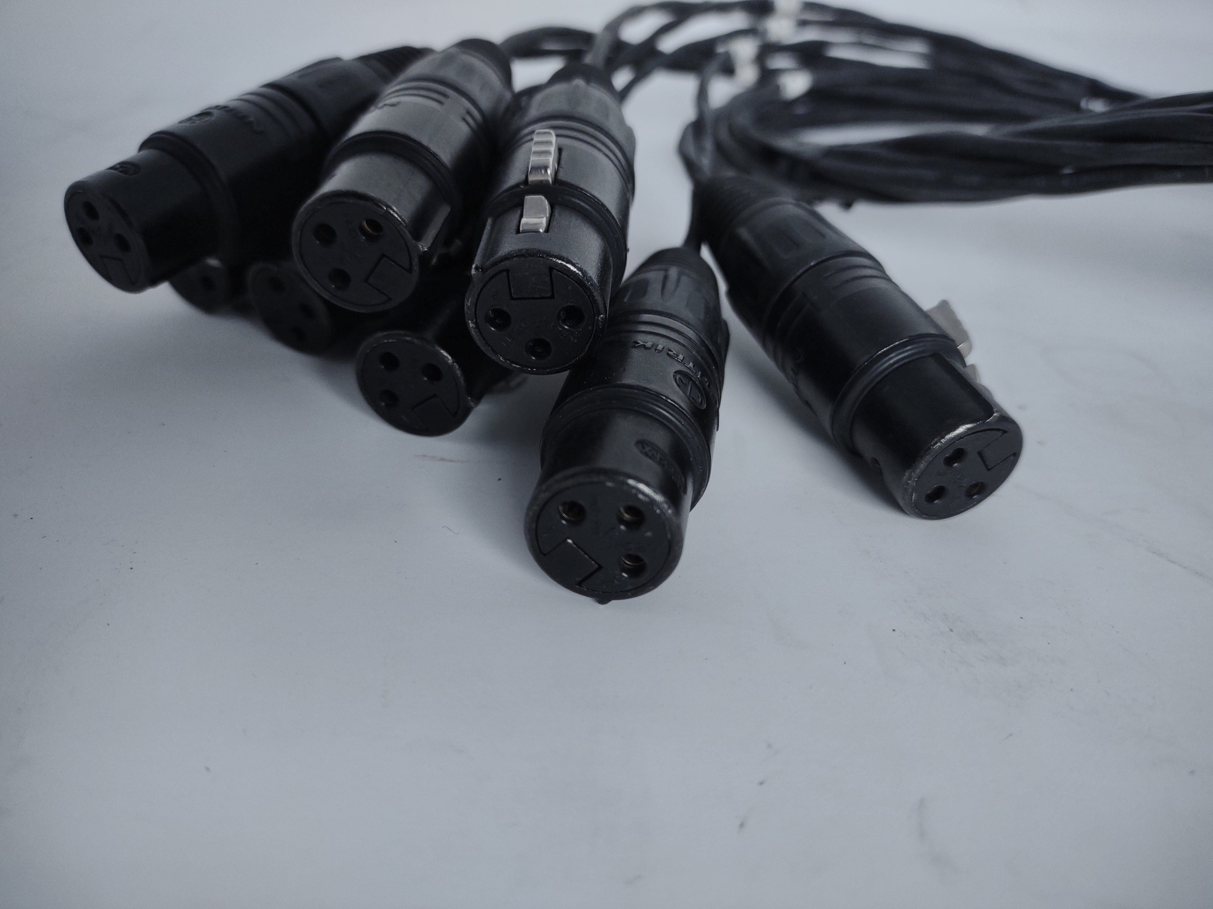 Solotech 8-Pair Optocore-Ready Male DB25 to Female XLR3 Break-In Cable