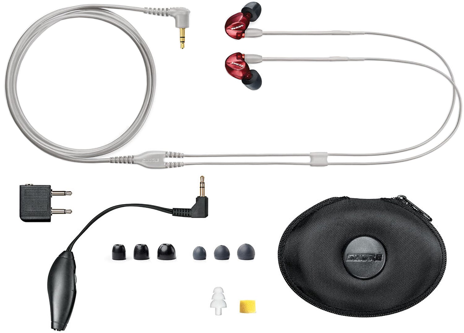 Shure SE535LTD Red In-Ear Monitor Earphones - Immerse in Stunning Sound