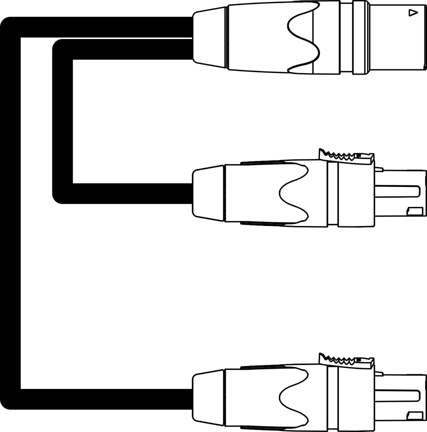 D&B Audiotechnik Z2292.001 T Splitset NL4 High-Performance Speaker Cable