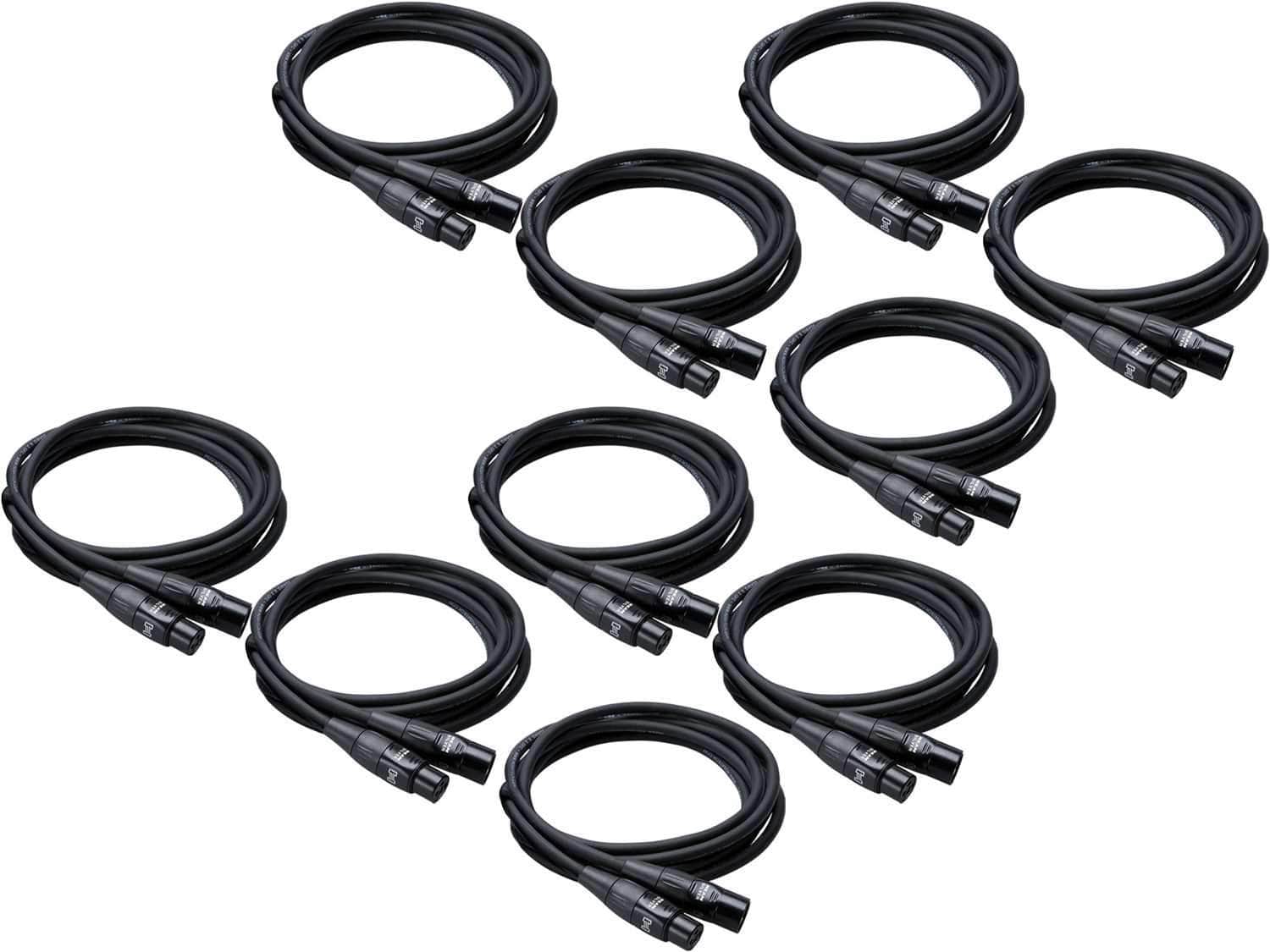 Hosa HMIC-005 5 Ft Rean XLR Mic Cable 10-Pack: Ultimate Sound Connectivity Bundle