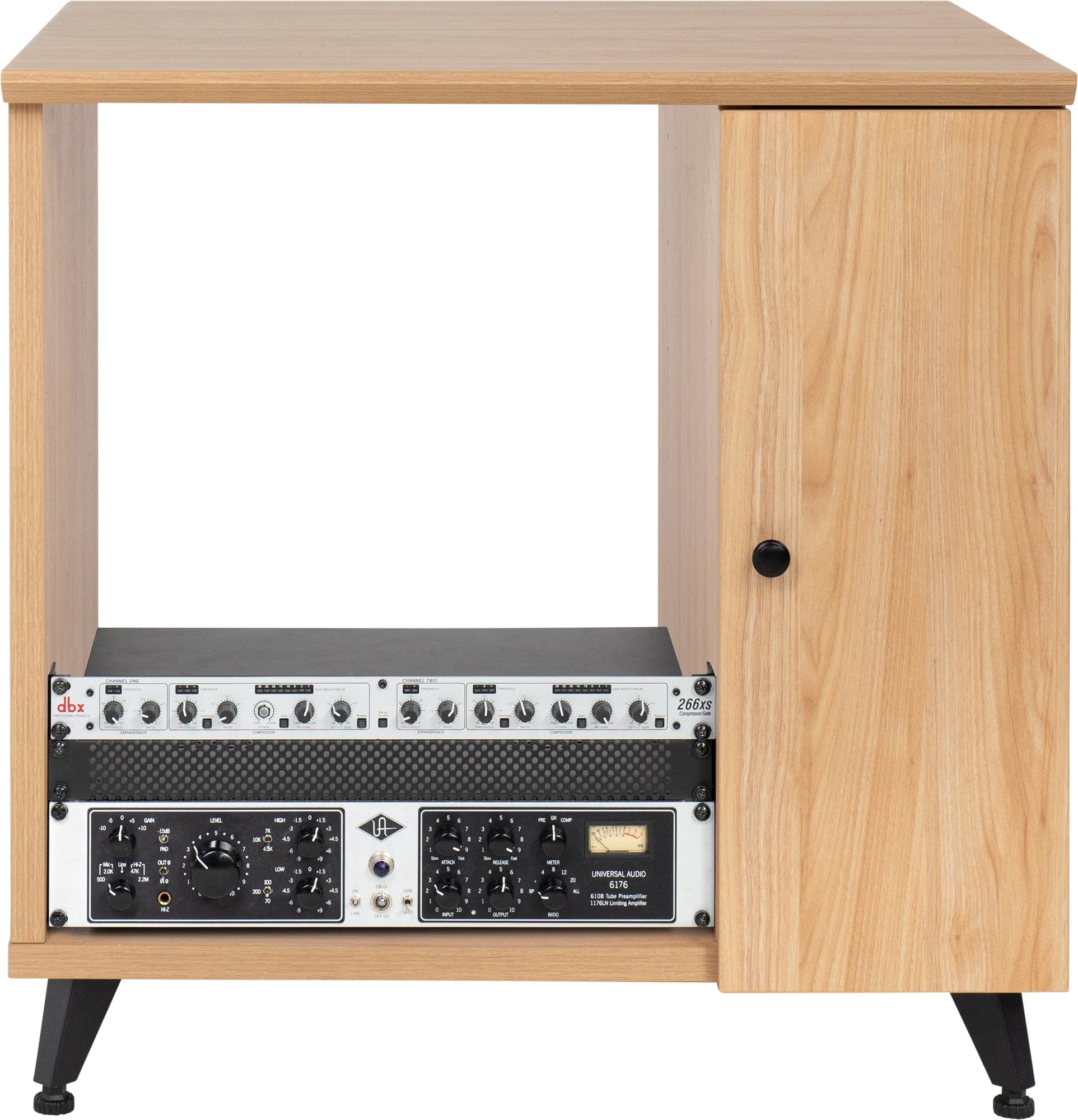 Gator Elite Maple Furniture Rolling Rack Sidecar for Studio Equipment