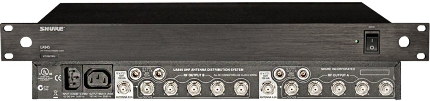 Shure UA845 Wideband UHF 5-Way Antenna & Power Distribution System - Boost Your Wireless Setup