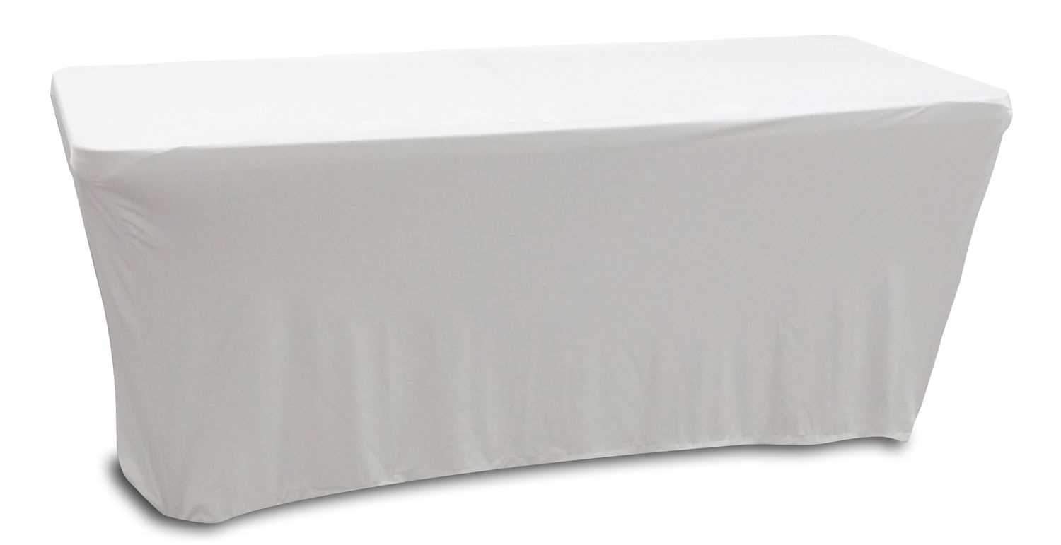 Odyssey 6Ft White Performers Table Cover - Effortless Setup