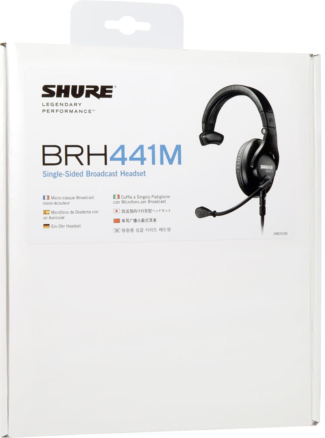 Shure BRH441M-LC Single-Sided Broadcast Intercom Headset with Built-In Microphone - Your Ultimate Communication Companion