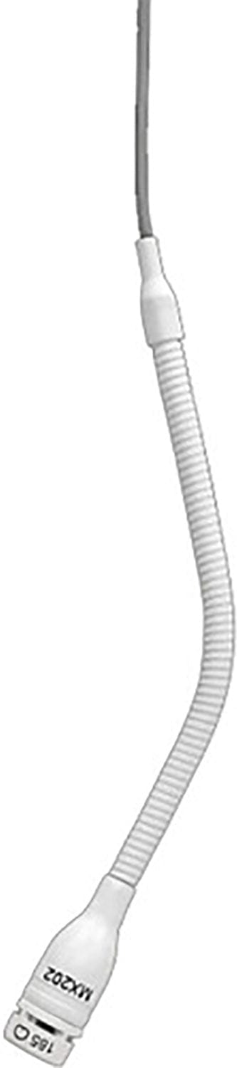Shure MX202W-A/S White Microflex Overhead Supercardioid Microphone with XLR