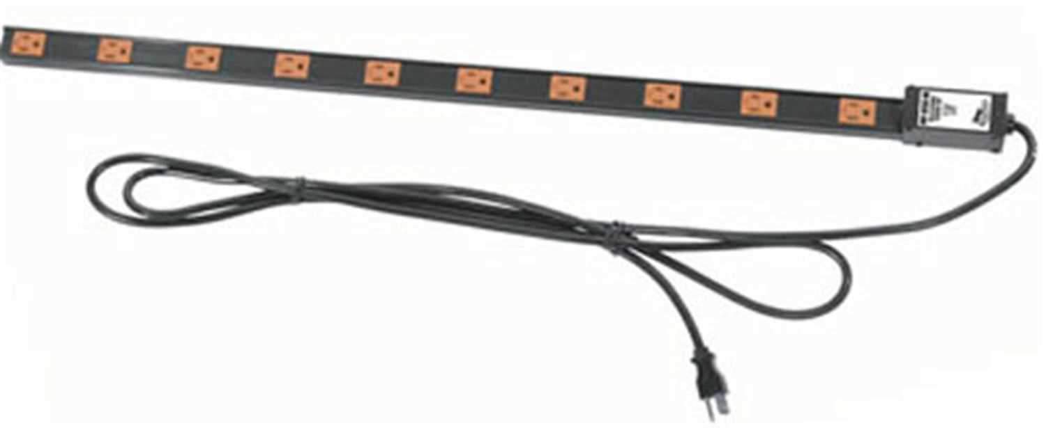 Mid Atlantic PDT2X1015T Compact 15Amp Dual Circuit Power Strip