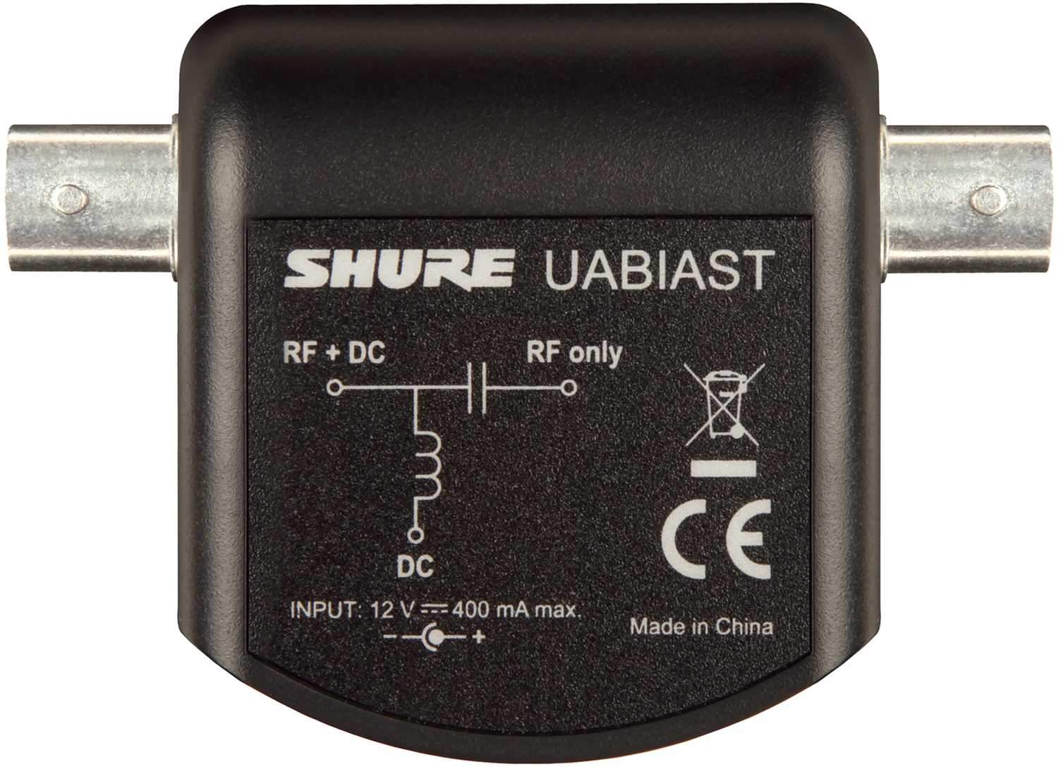 Shure UABIAST In-Line Power Supply - Empower Your Shure Wireless Setup!