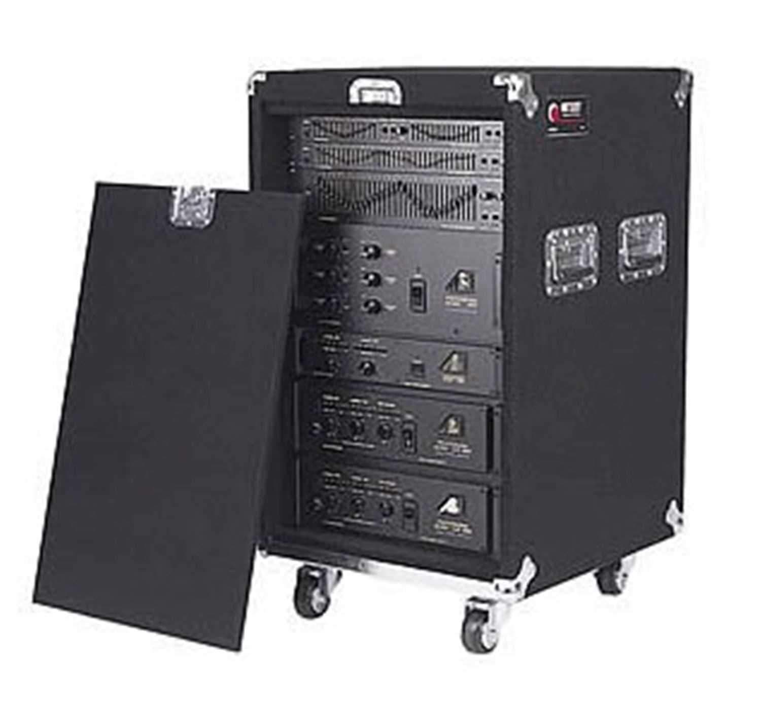 Odyssey CRP16W 16-Space Carpeted Rack Case with Wheels - Your Ultimate Gear Carrier