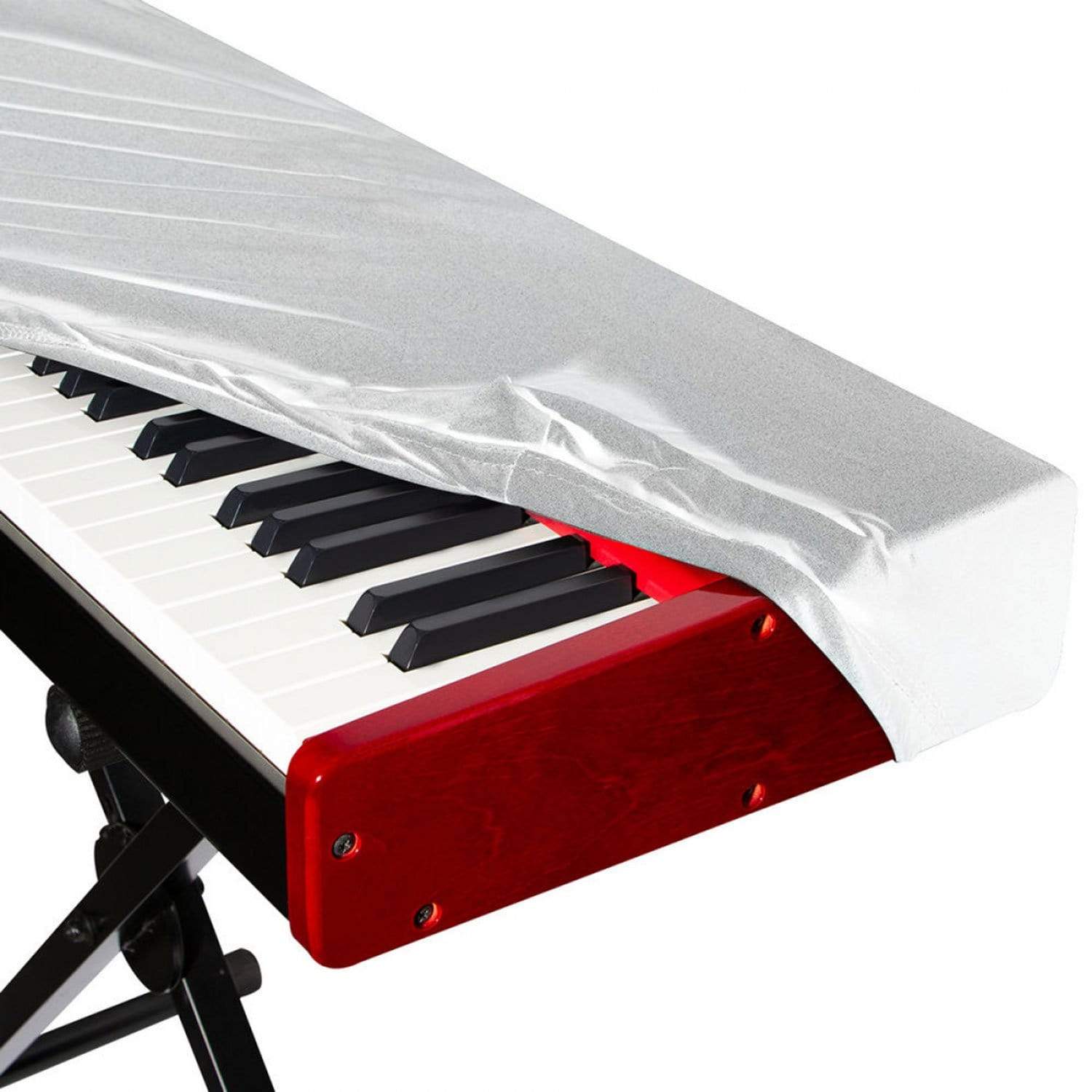 On Stage White 88-Key Keyboard Dust Cover - Protect Your Keys!