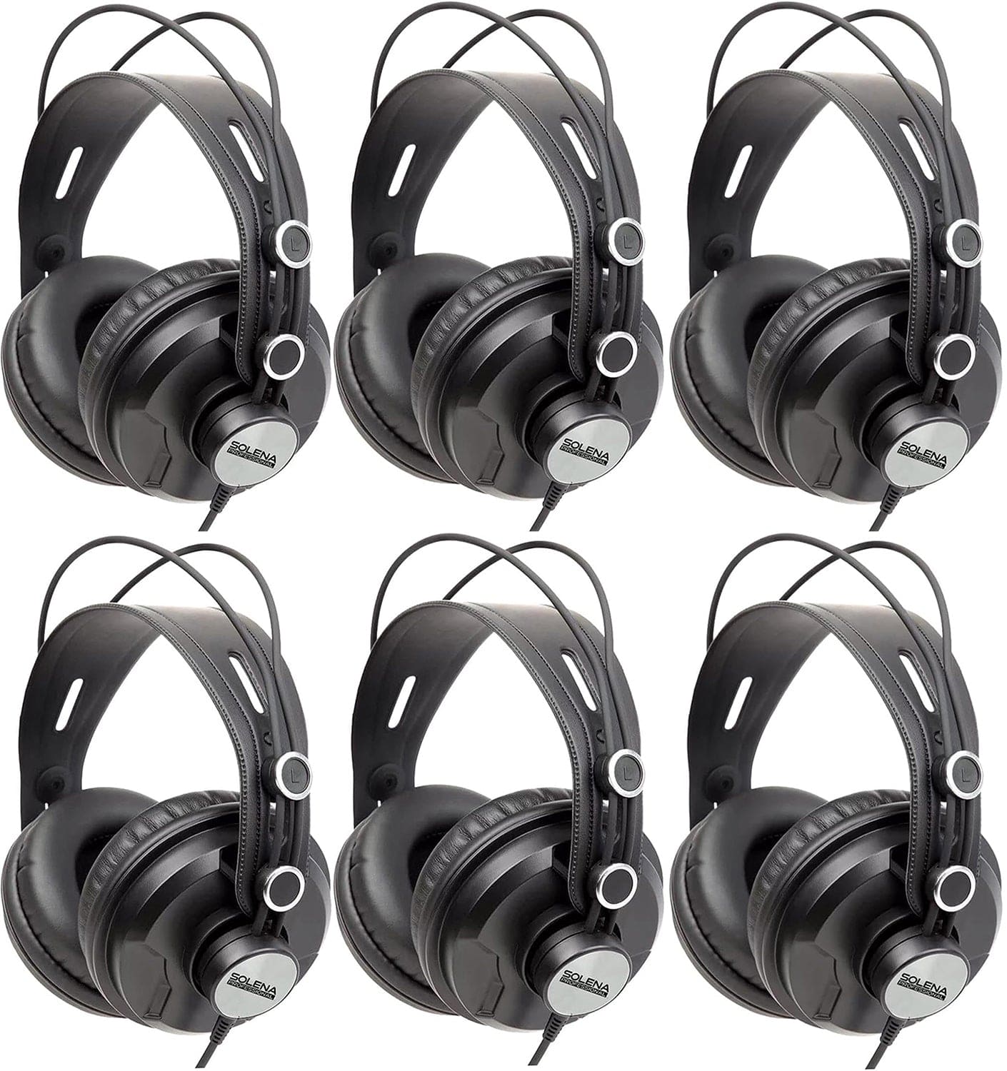 Solena Professional 6-Pack Monitoring Headphones - Your Audio Excellence Bundle