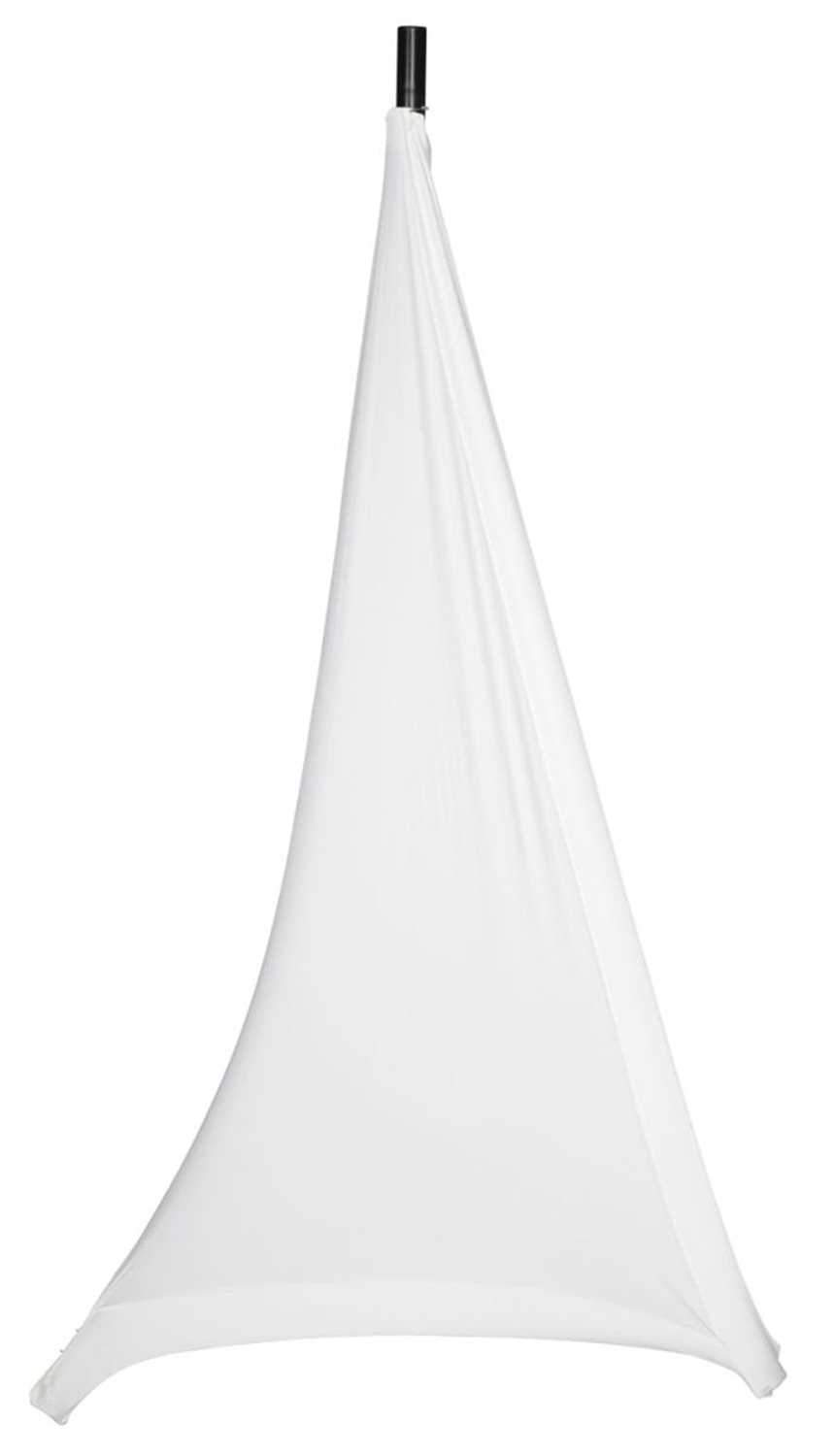 Gator Ultra-Stretchy White Speaker Stand Cover for Two Sides