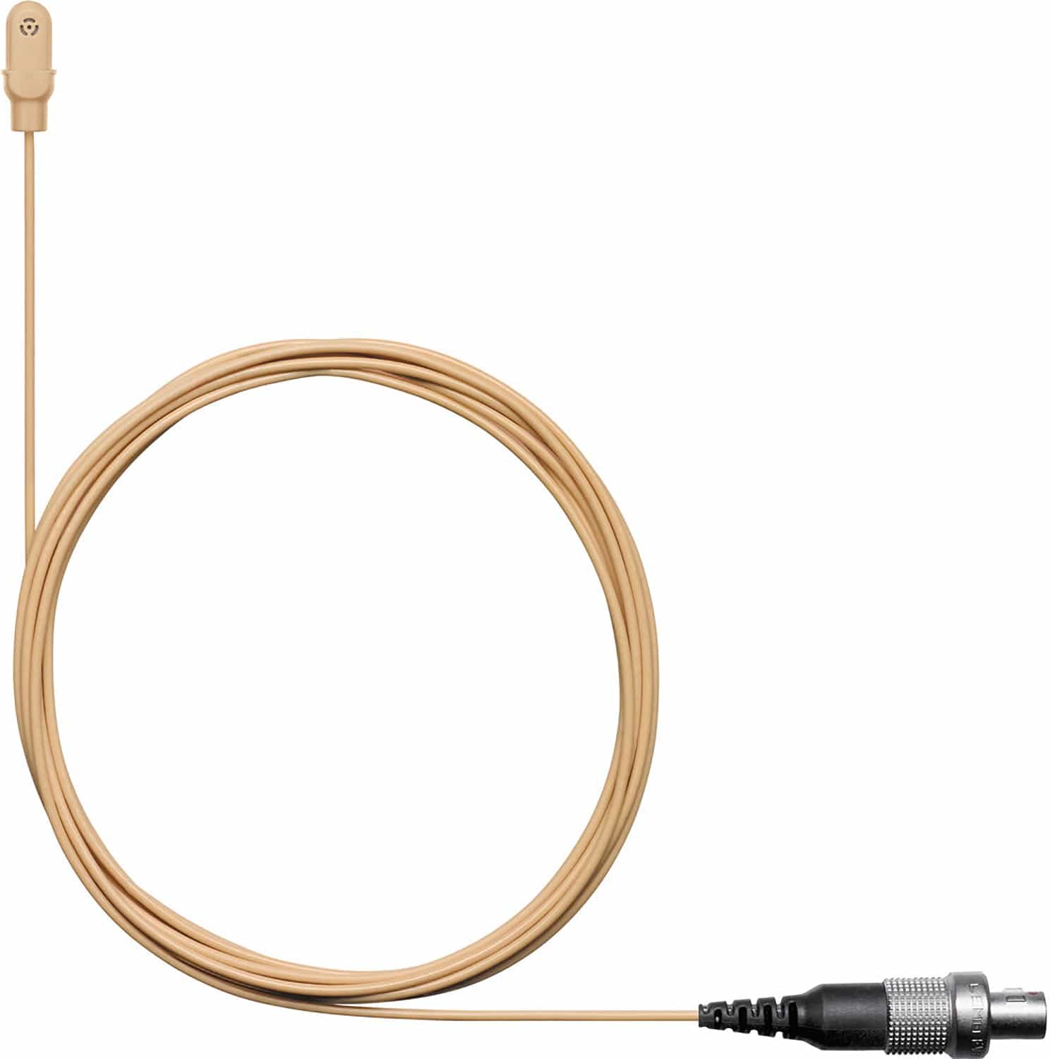 Shure DL4T/O-LM3-A DuraPlex Tan Omnidirectional Subminiature Waterproof Microphone with LEMO3 Plug