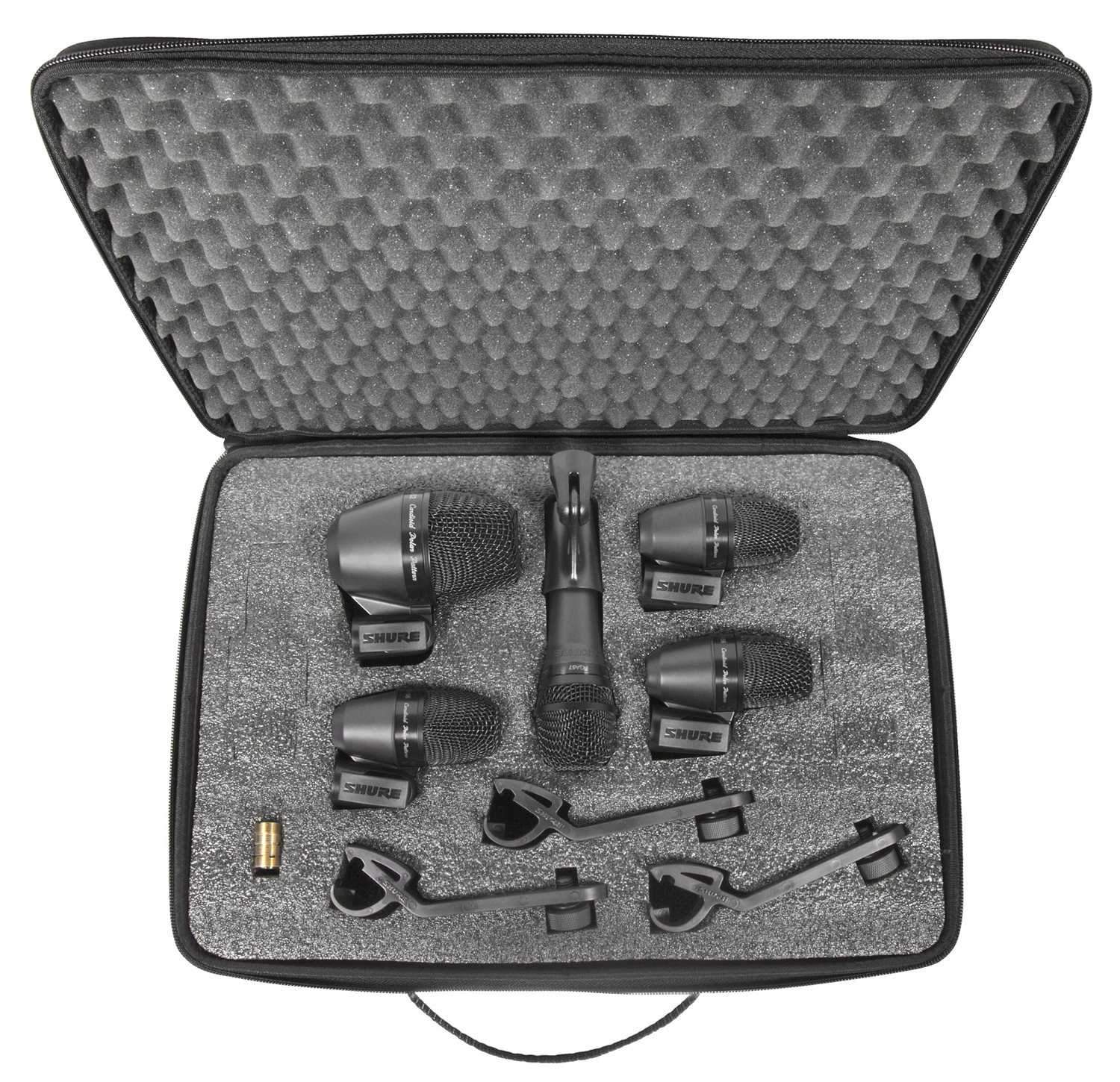 Shure PGADRUMKIT5 Pro 5-Piece Drum Microphone Kit - Elevate Your Drumming Sound