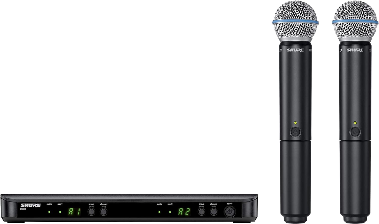 Shure BLX288 Wireless Dual Vocal System - Unleash Your Voice with 2x Beta 58A in H11 Band