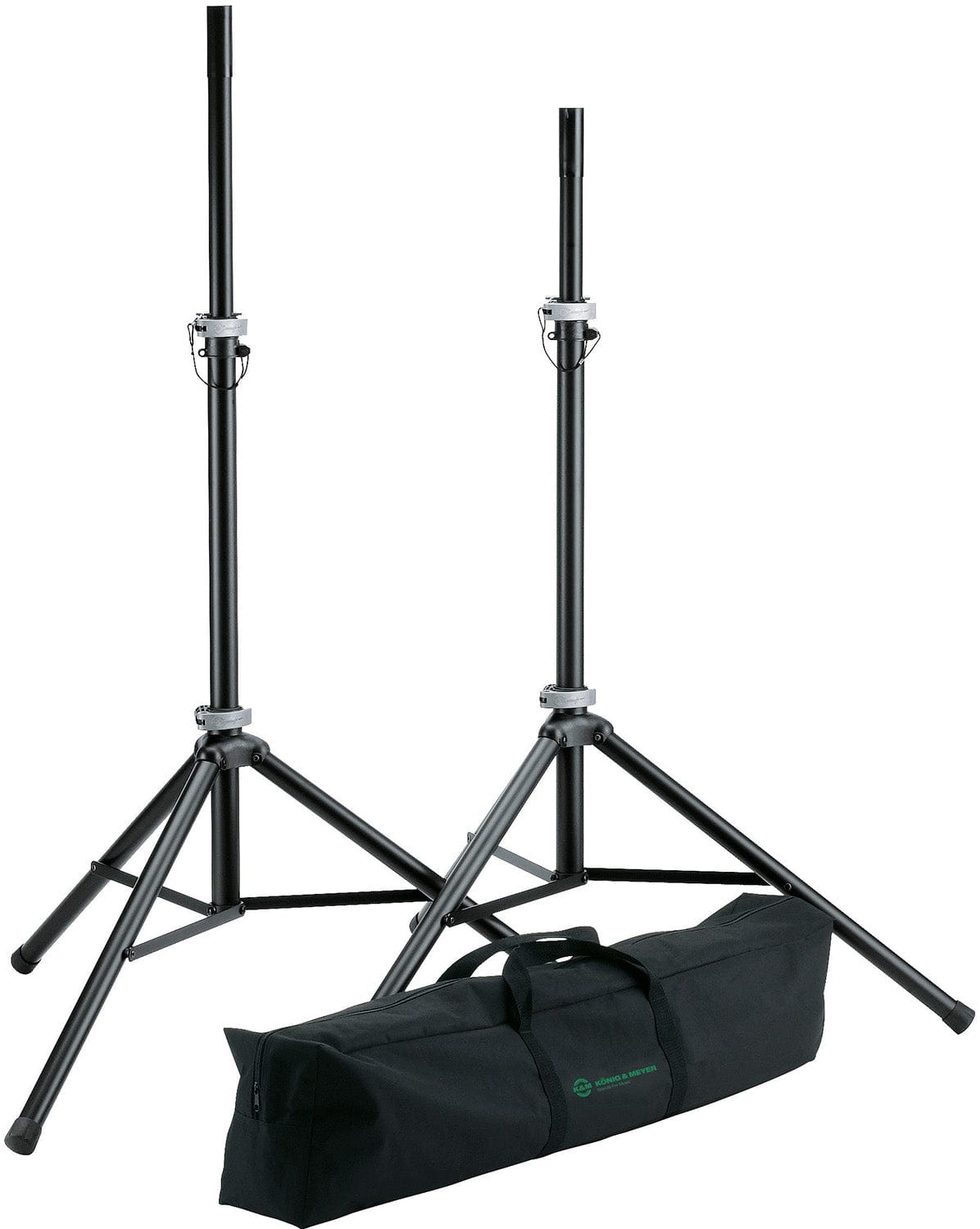 K&M 21459.000.55 Black Speaker Stand Package - Your Ultimate Audio Setup Solution
