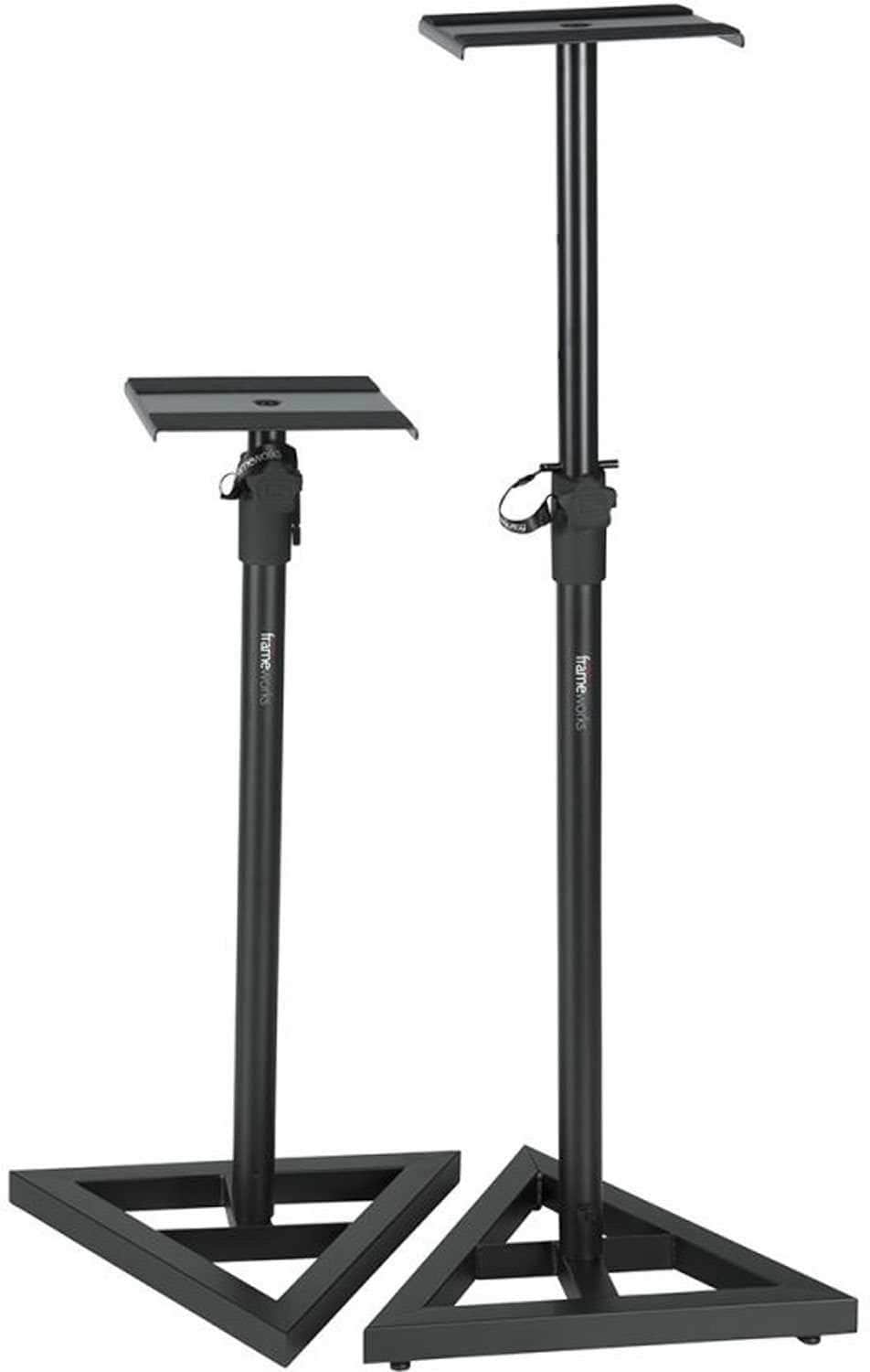 Gator GFWSPKSM50 Deluxe Studio Monitor Stands - Pair - Elevate Your Audio Setup!