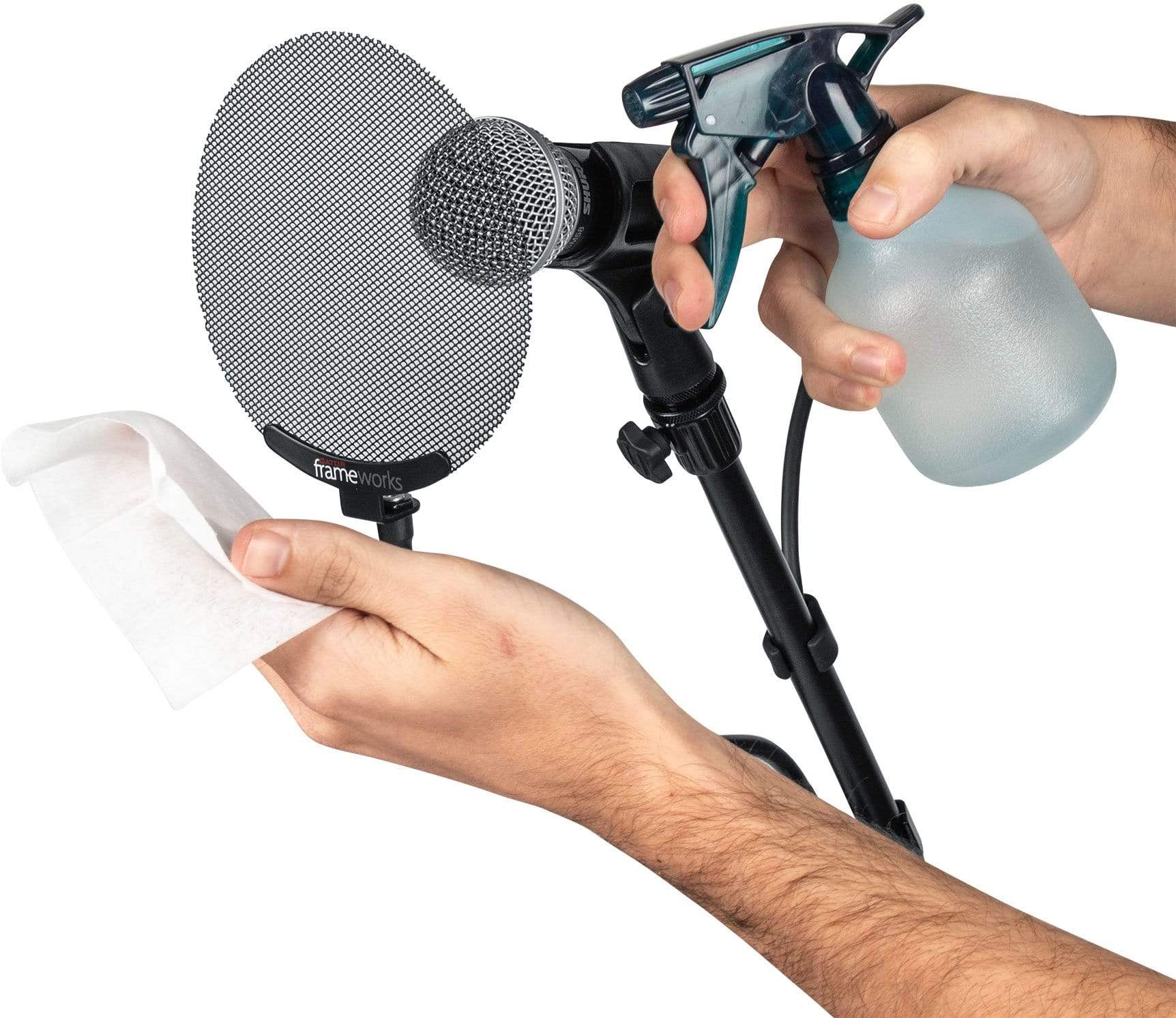 Gator Professional Metal Screen Pop Filter with 12.4-inch Gooseneck - Your Recording Essential