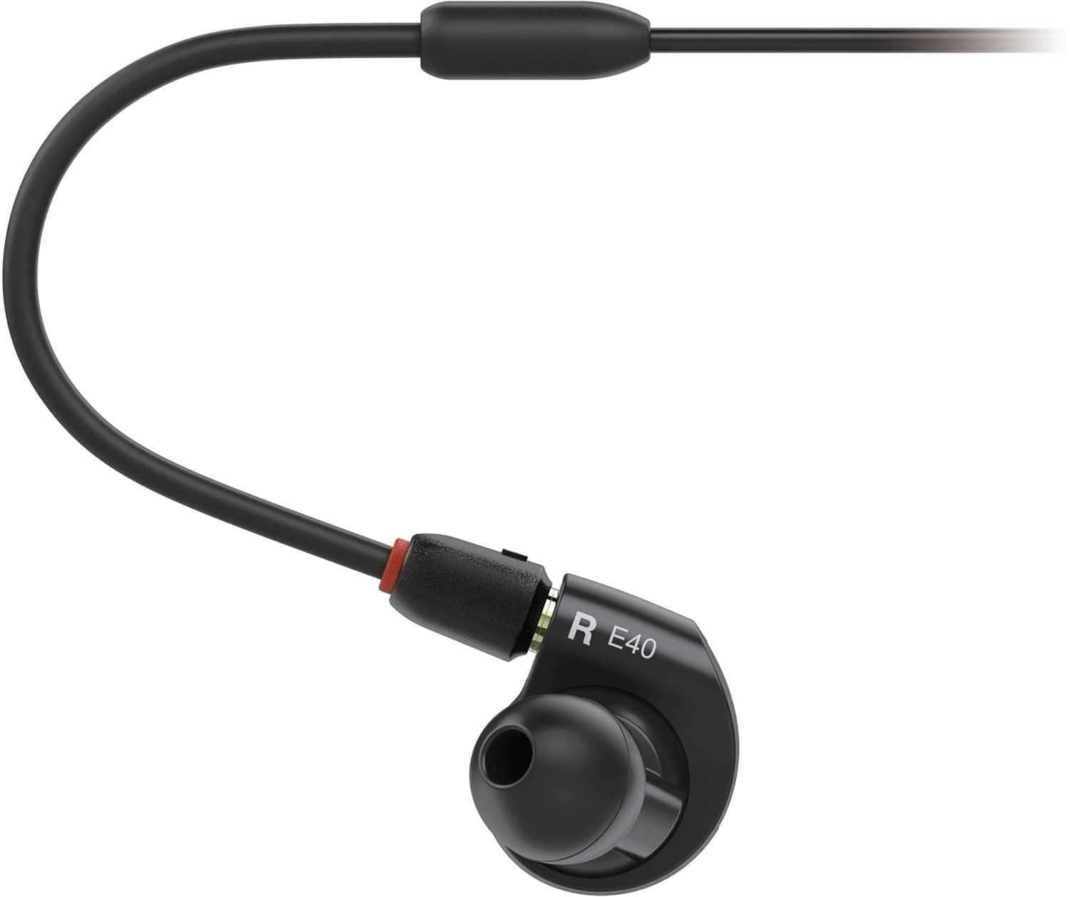Immerse in Music with Audio Technica ATH-E40 In-ear Monitor Headphones
