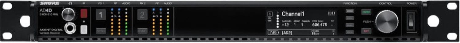 Shure Axient AD4DNP B Band Two-Channel Digital Wireless Receiver - Unleash Exceptional Audio